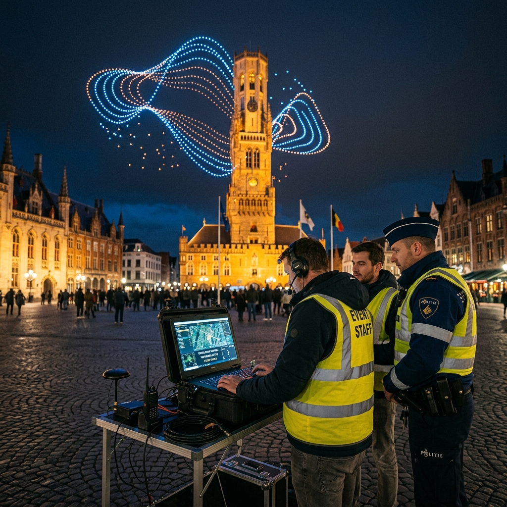 Belgische luchtvaartautoriteit stuitte op illegale droneshows
