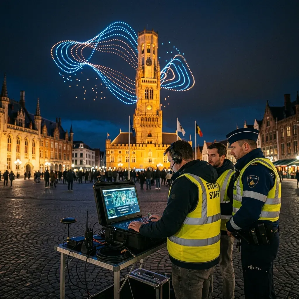 Belgische luchtvaartautoriteit controleert illegale droneshows