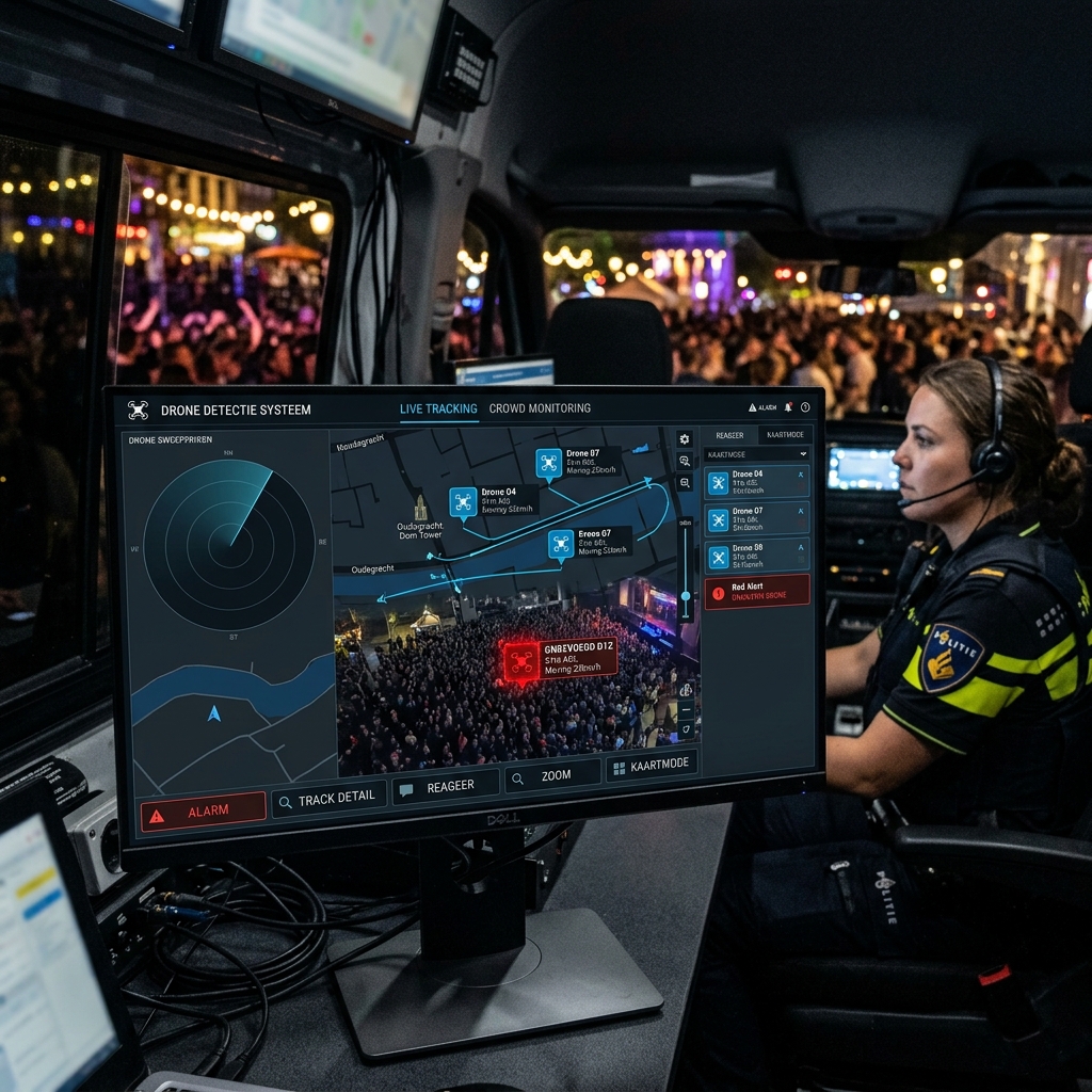Politie zet voor het eerst dronedetectie in tijdens Vierdaagsefeesten Nijmegen